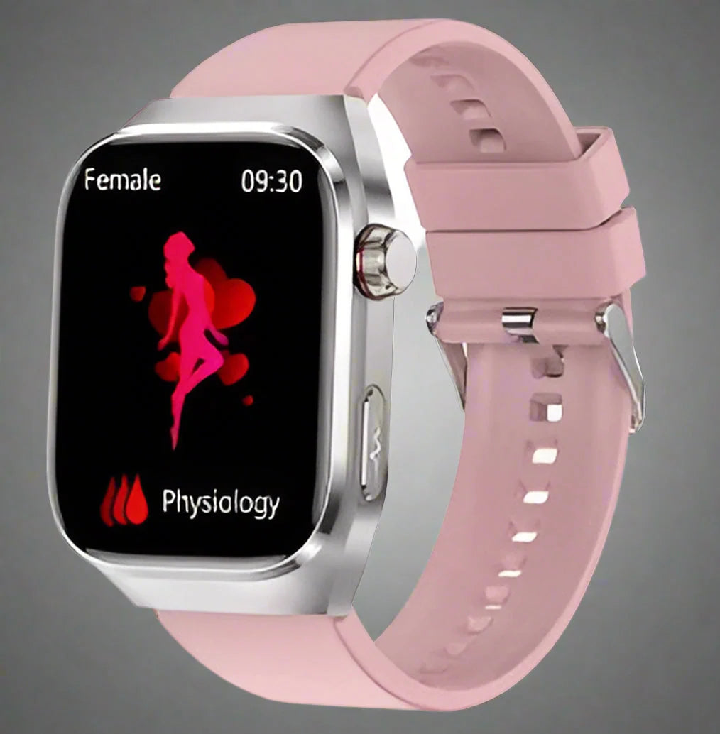 Smartwatch 2.04-Inch AMOLED ECG & Glucose Monitor 15-Day Battery