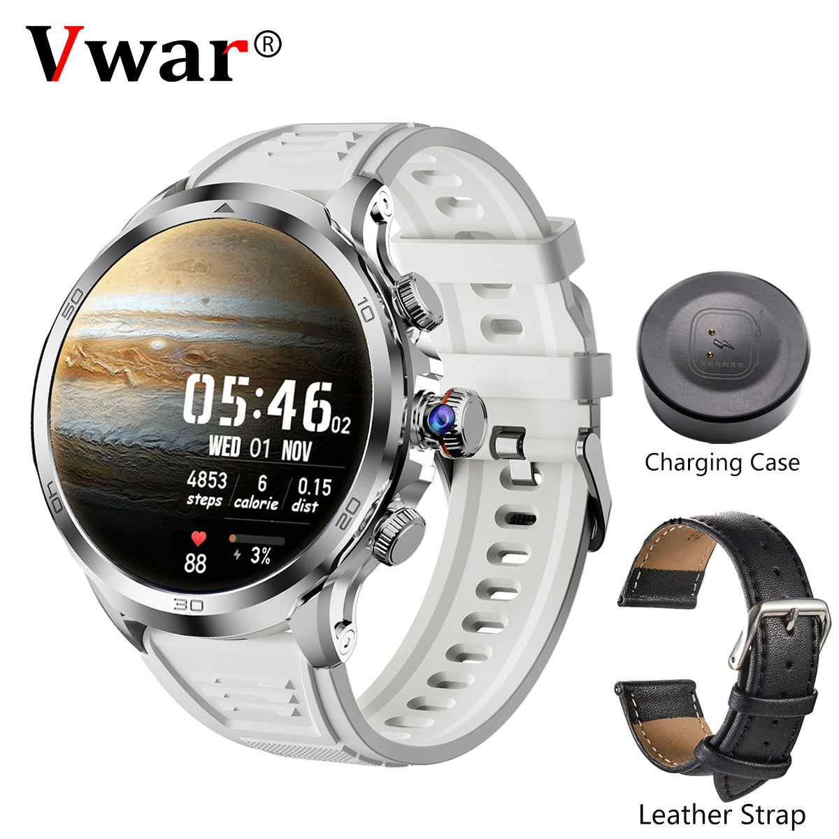 Smartwatch 4G 1.85-Inch AMOLED Rotating Camera