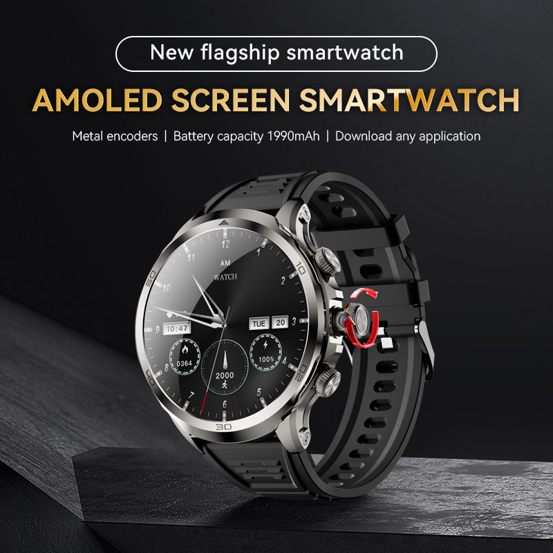Smartwatch 4G 1.85-Inch AMOLED Rotating Camera