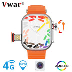 Smartwatch 4G LTE 2.04-Inch AMOLED Rotating Camera