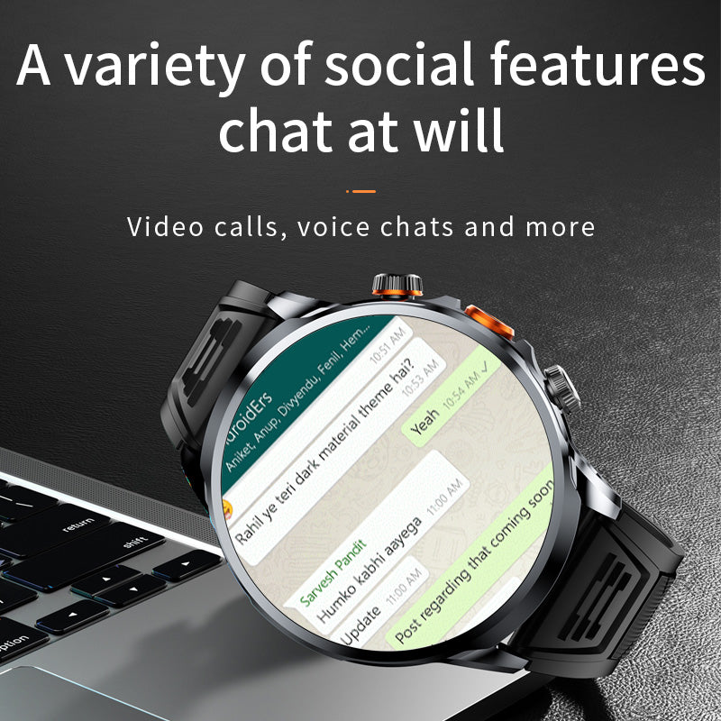 Smartwatch 4G LTE GPS Health Sensors
