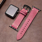Smartwatch Band Handcrafted Full-Grain Leather & 316L Stainless Steel