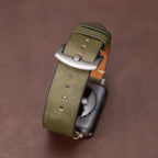 Smartwatch Band Handcrafted Full-Grain Leather & 316L Stainless Steel