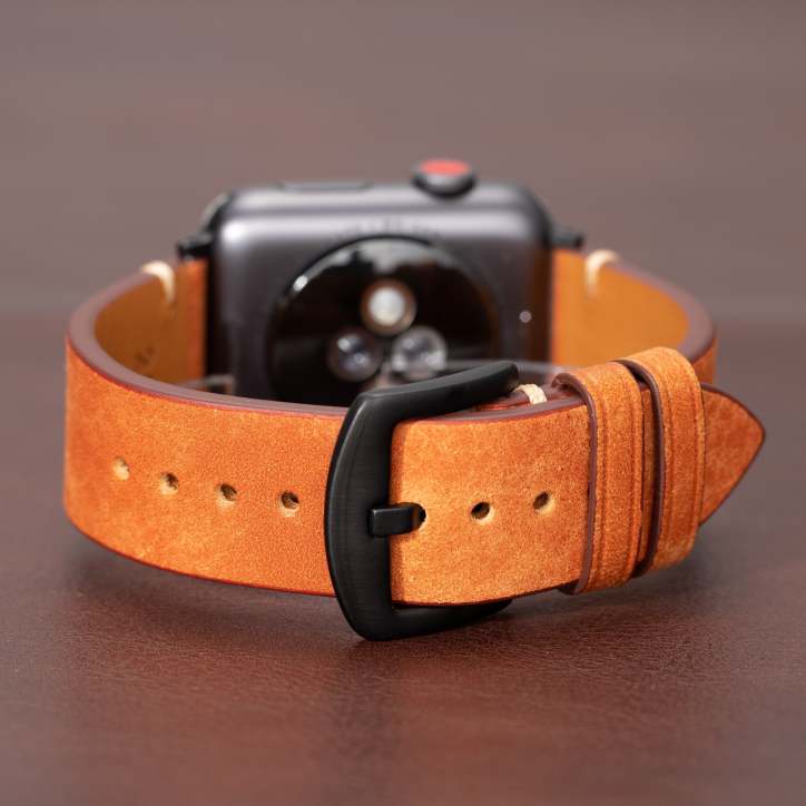 Smartwatch Band Handcrafted Full-Grain Leather & 316L Stainless Steel
