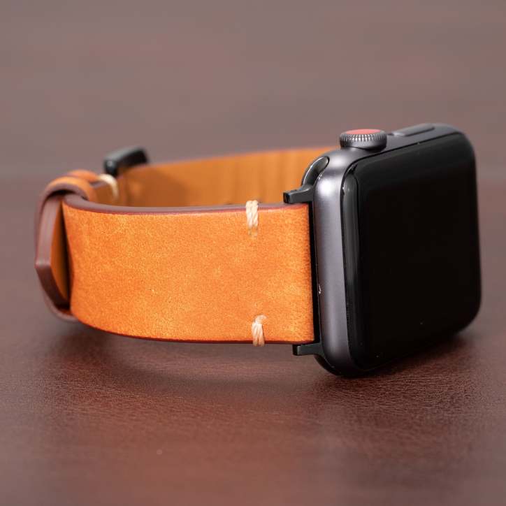 Smartwatch Band Handcrafted Full-Grain Leather & 316L Stainless Steel