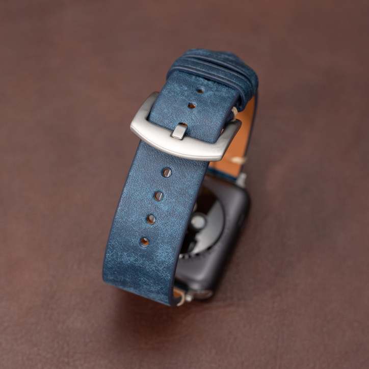 Smartwatch Band Handcrafted Full-Grain Leather & 316L Stainless Steel