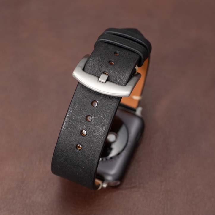 Smartwatch Band Handcrafted Full-Grain Leather & 316L Stainless Steel