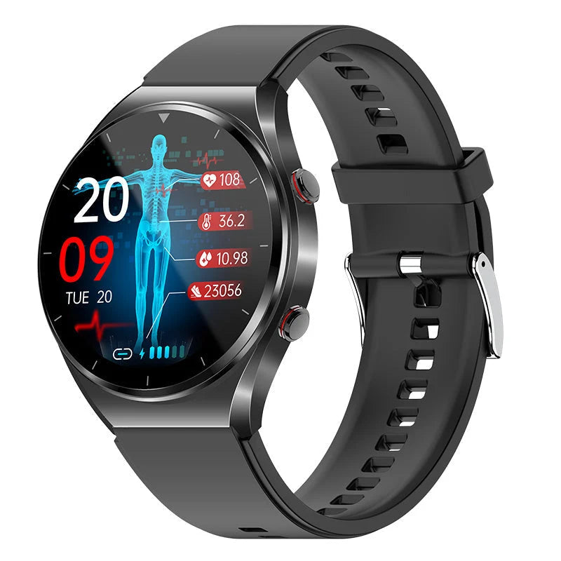 Smartwatch Blood Pressure ECG & Blood Sugar Monitor