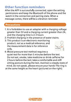 Smartwatch Blood Pressure ECG & Blood Sugar Monitor