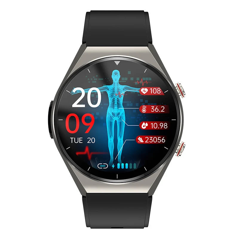 Smartwatch Blood Pressure ECG & Blood Sugar Monitor