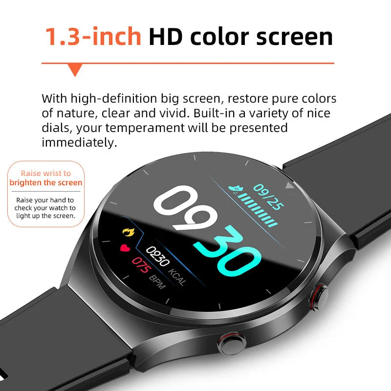 Smartwatch Blood Pressure ECG & Blood Sugar Monitor