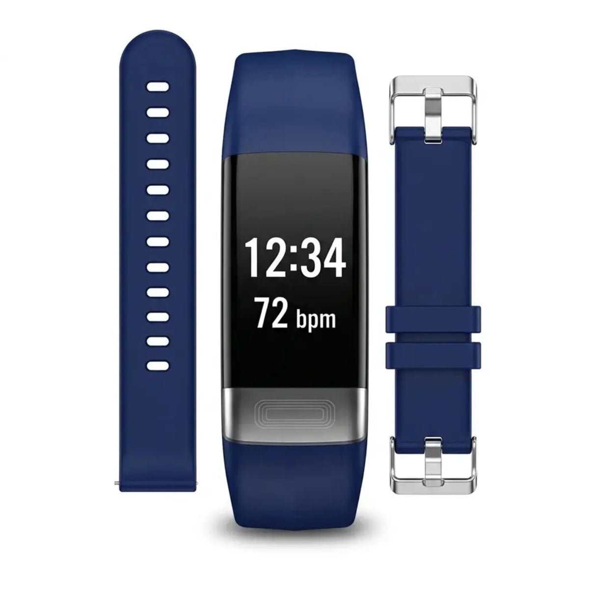 Smartwatch Blood Pressure ECG & Oxygen Saturation Silicone Strap