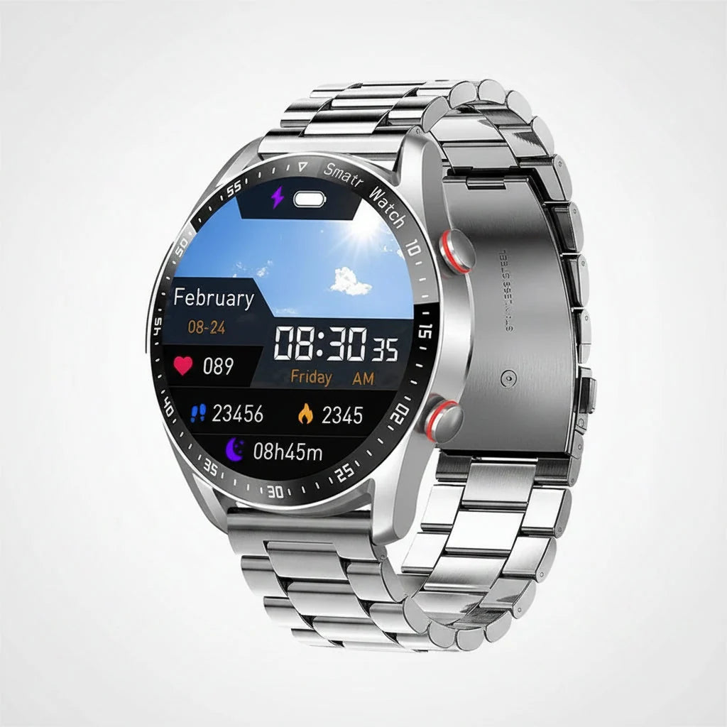 Smartwatch Blood Pressure & Glucose Tracking NFC Payment