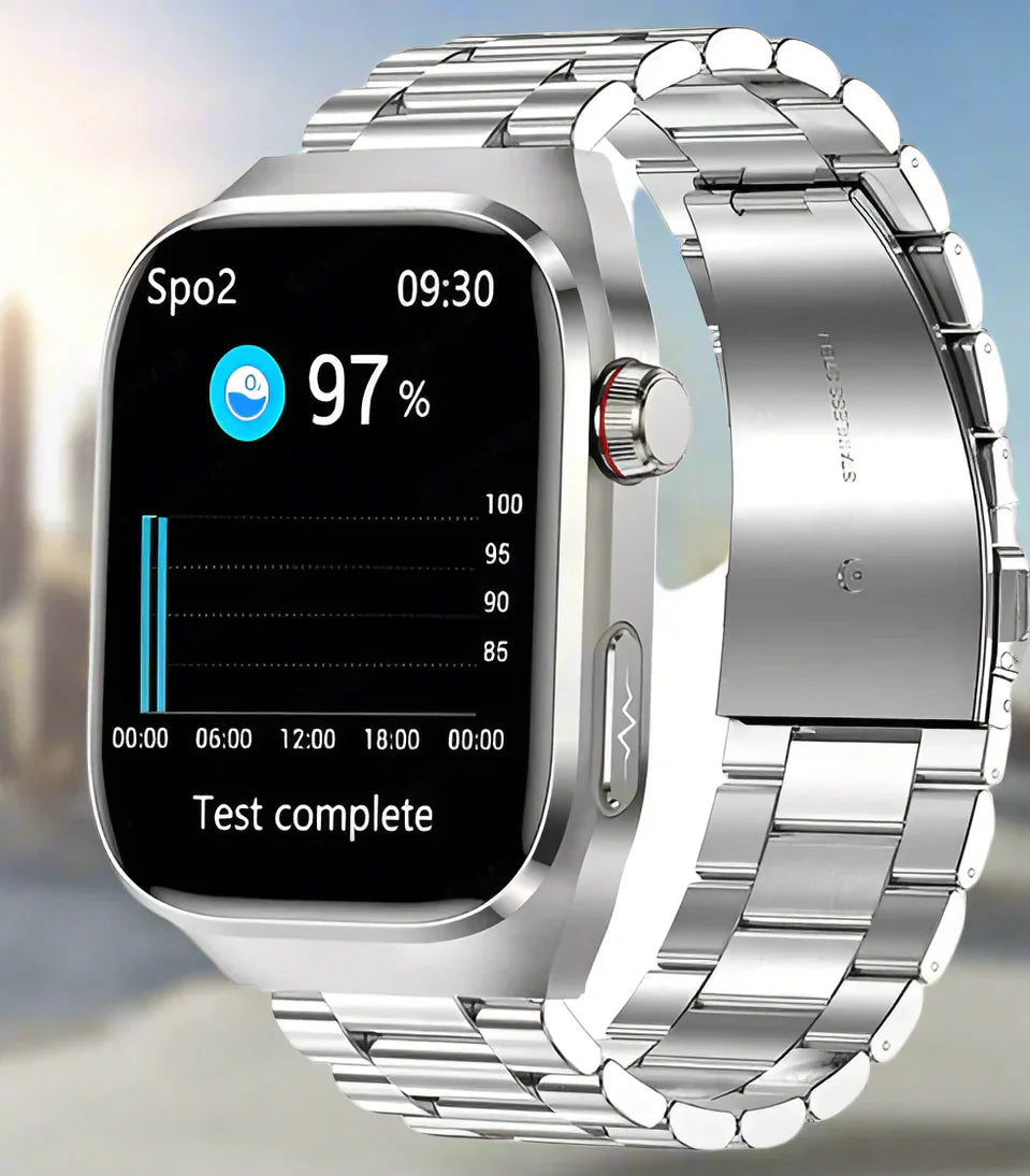Smartwatch Blood Sugar & ECG AMOLED Display 15-Day Battery