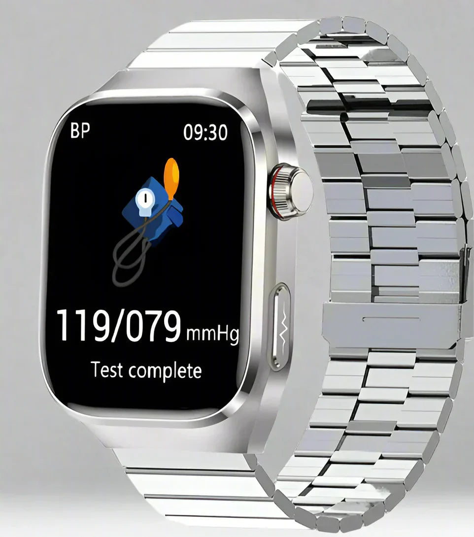 Smartwatch Blood Sugar & ECG AMOLED Display 15-Day Battery
