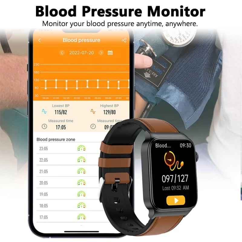 Smartwatch ECG & Blood Glucose 1.83 Inch HD Display