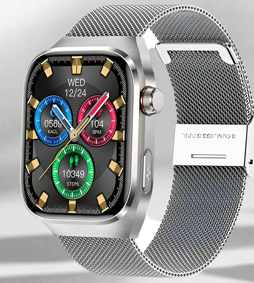 Smartwatch ECG & Blood Glucose 2.04 Inch AMOLED