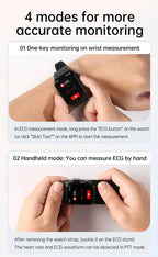 Smartwatch ECG & Blood Glucose 7 Day Battery