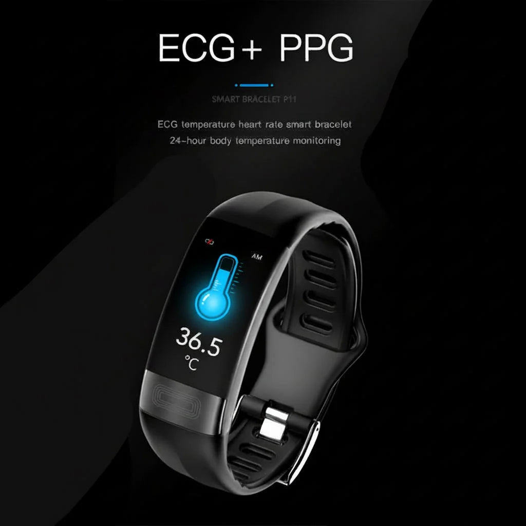 Smartwatch ECG & Blood Pressure Monitoring Sleep Tracking