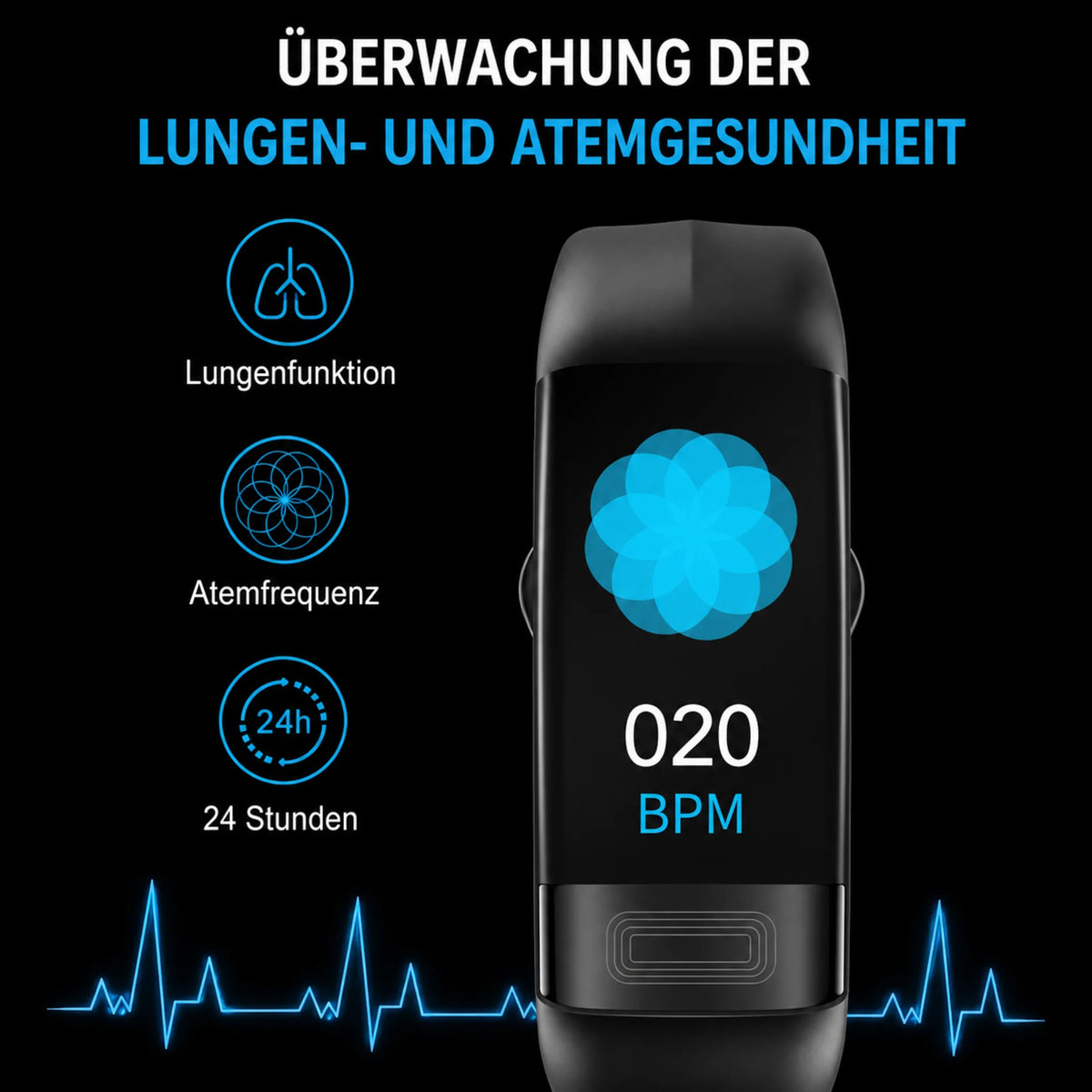 Smartwatch ECG, Blood Pressure & Sleep Tracking