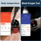 Smartwatch Heart Rate & Glucose Tracking Black