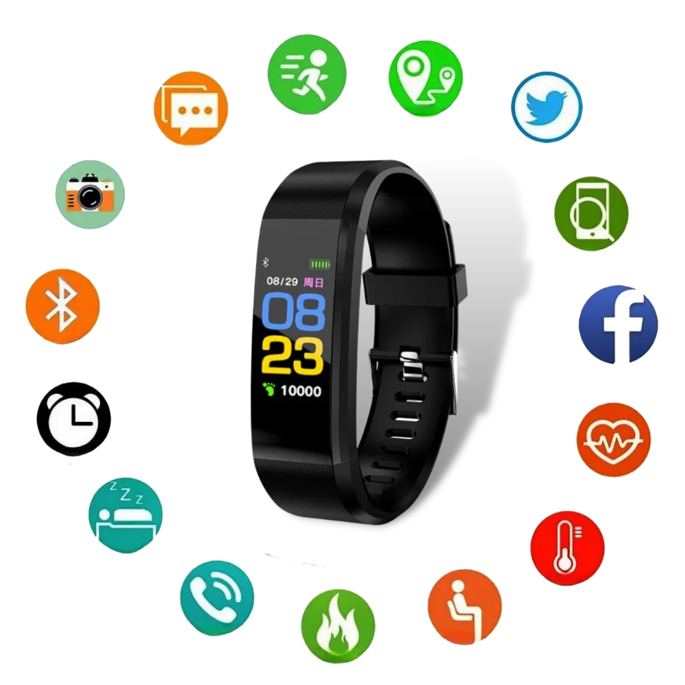 Smartwatch Large Clear Display Health Monitor & Fitness Tracker