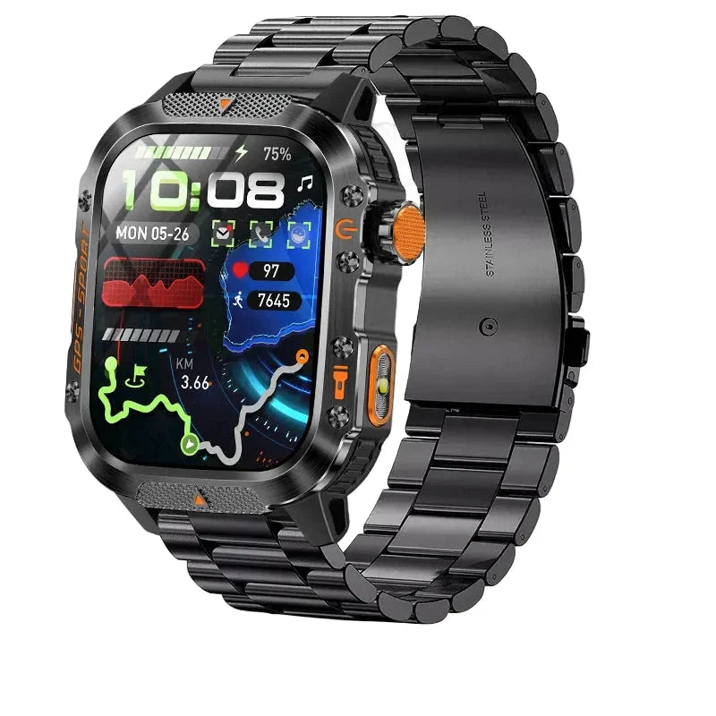 Smartwatch Multi-Satellite GPS Health Monitoring 30-Day Battery