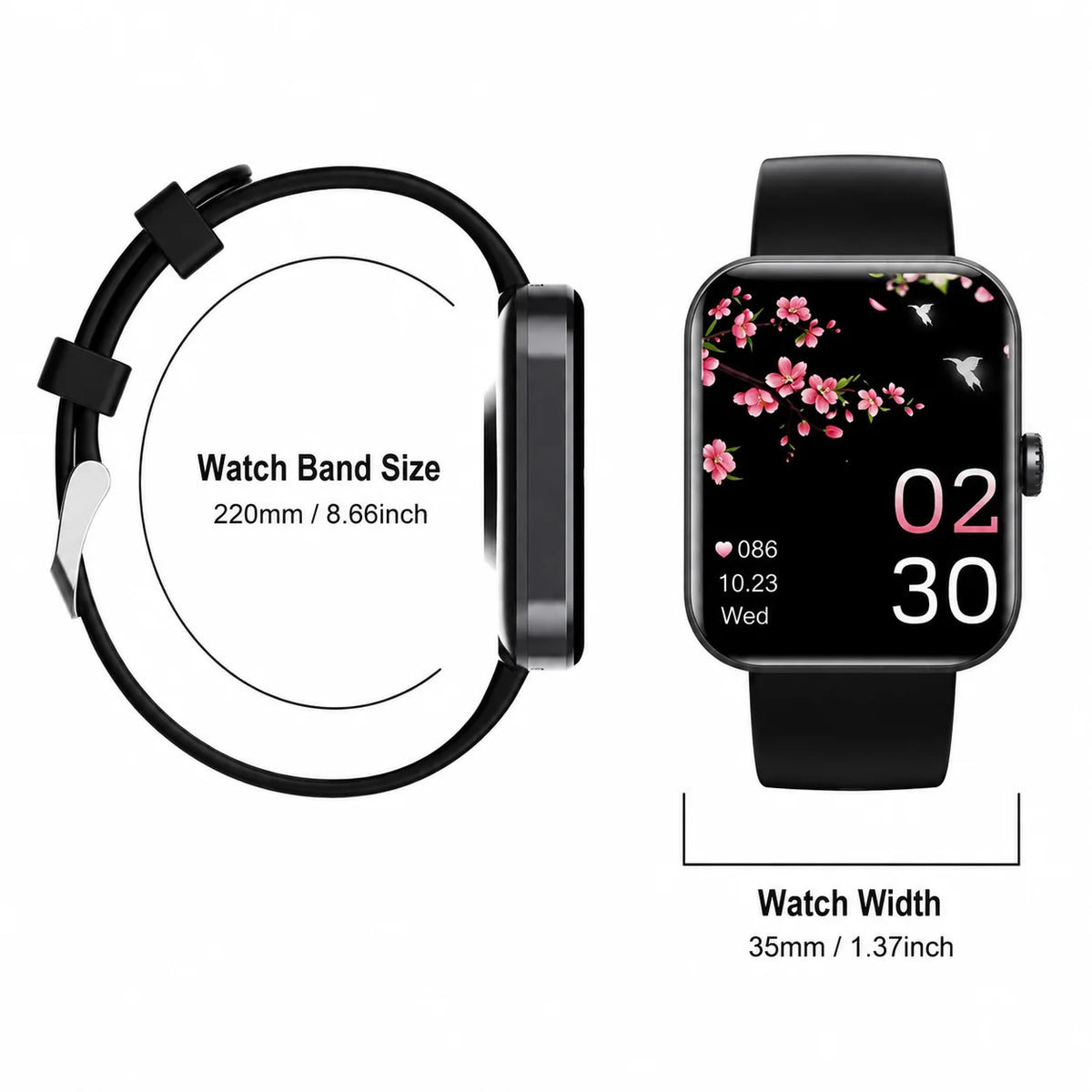 Smartwatch Non-Invasive Blood Sugar Monitor Long Battery Life
