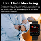 Smartwatch Non-Invasive Blood Sugar Monitor Long Battery Life