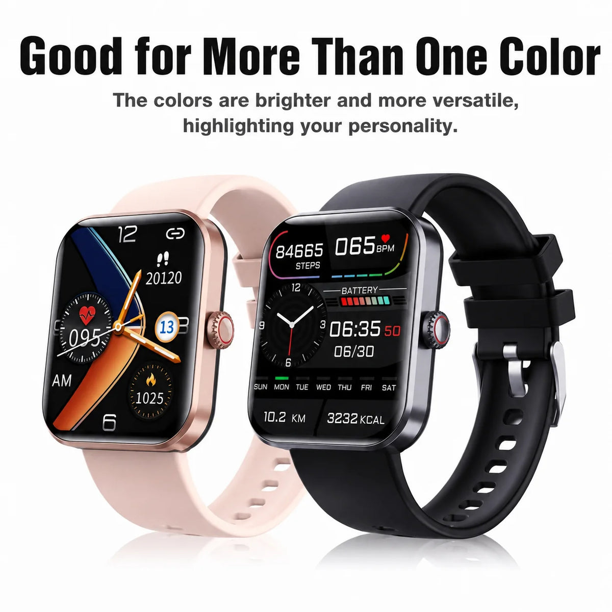 Smartwatch Non-Invasive Blood Sugar Monitor Long Battery Life