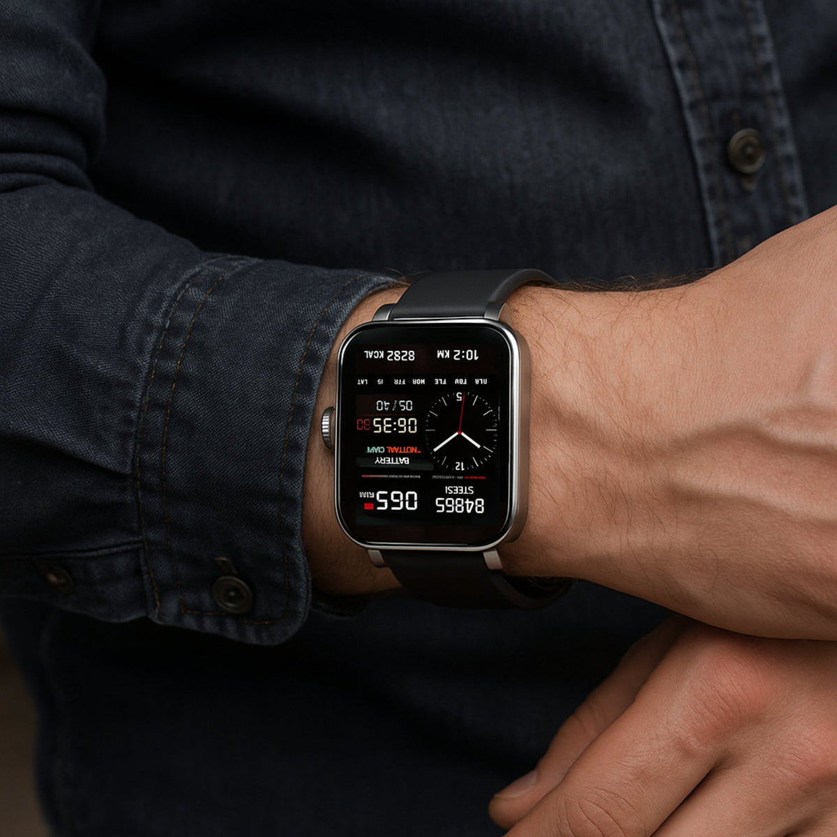 Smartwatch Non-Invasive Glucose Monitor 7-Day Battery