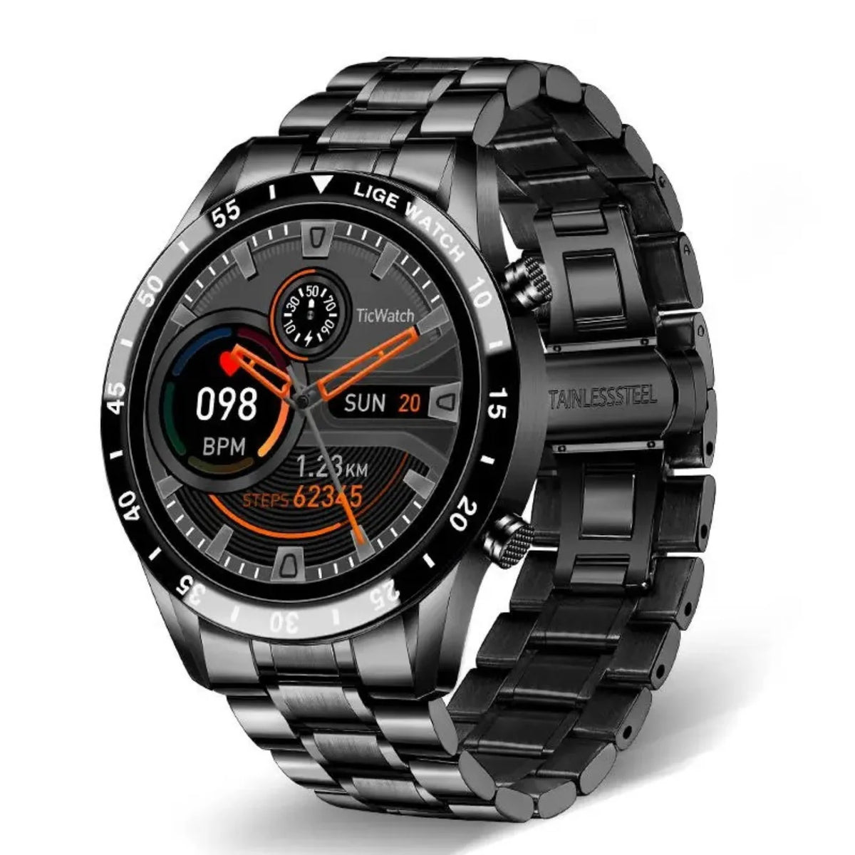 Smartwatch Round HD Display Heart Rate & Blood Oxygen