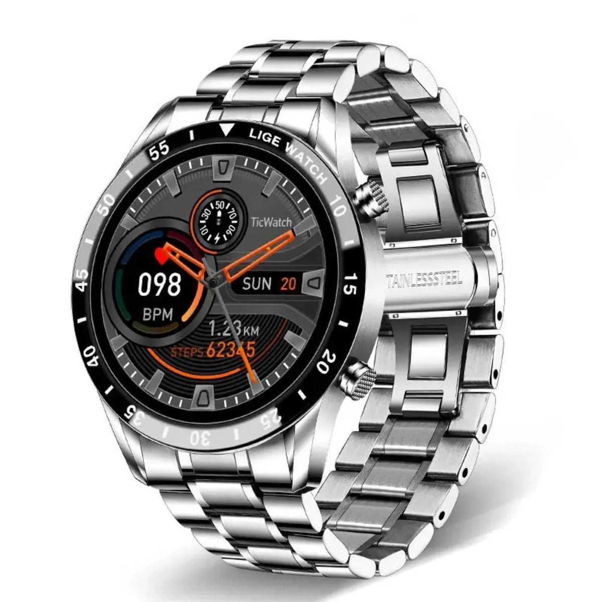 Smartwatch Round HD Display Heart Rate & Blood Oxygen