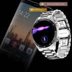 Smartwatch Stainless Steel Built-In Speaker & Bluetooth 7-Day Battery