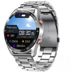 Smartwatch Stainless Steel Built-In Speaker & Bluetooth 7-Day Battery