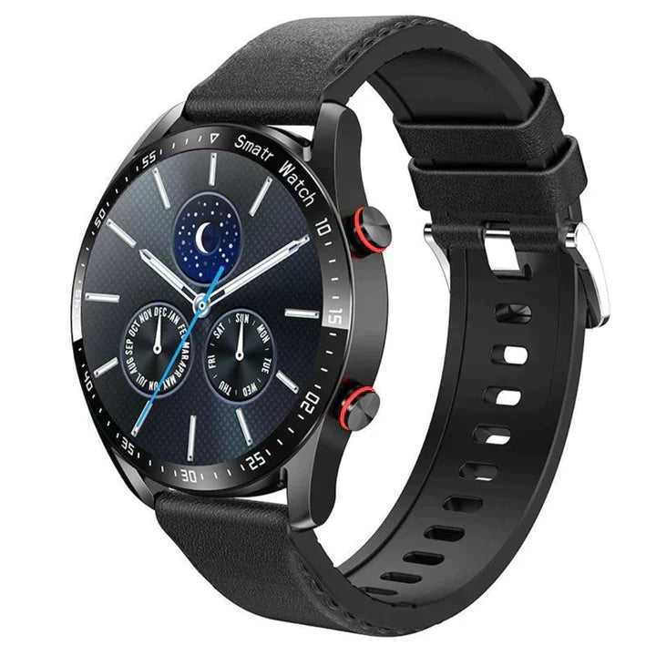 Smartwatch Stainless Steel Built-In Speaker & Bluetooth 7-Day Battery