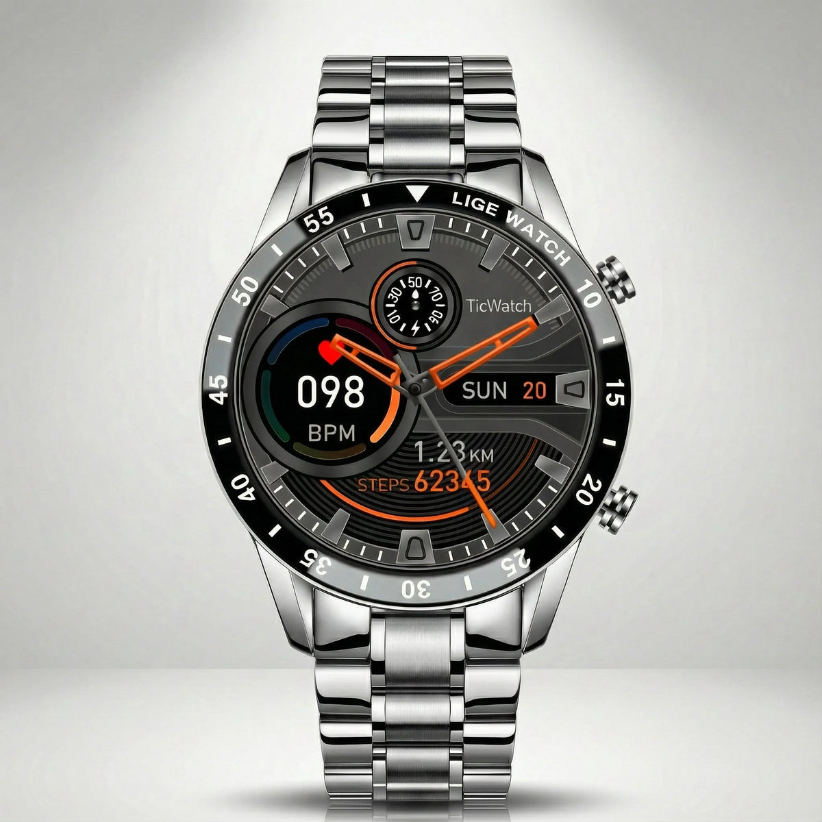 Smartwatch Touchscreen Notifications Adjustable Wristband