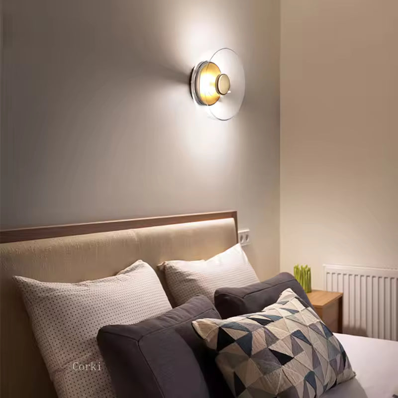 Smoked Glass Integrated LED Flush Mount Ceiling Light