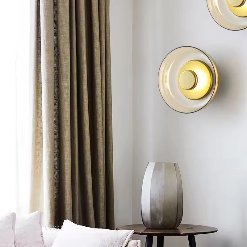 Smoked Glass Integrated LED Flush Mount Ceiling Light