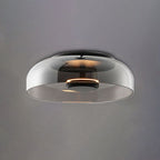 Smoked Glass Integrated LED Flush Mount Ceiling Light