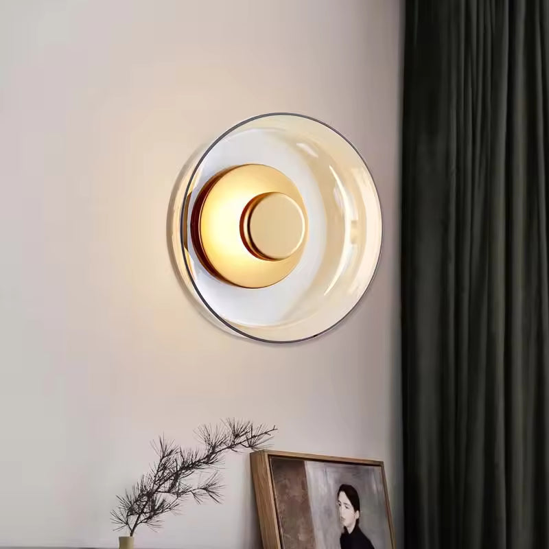 Smoked Glass Integrated LED Flush Mount Ceiling Light
