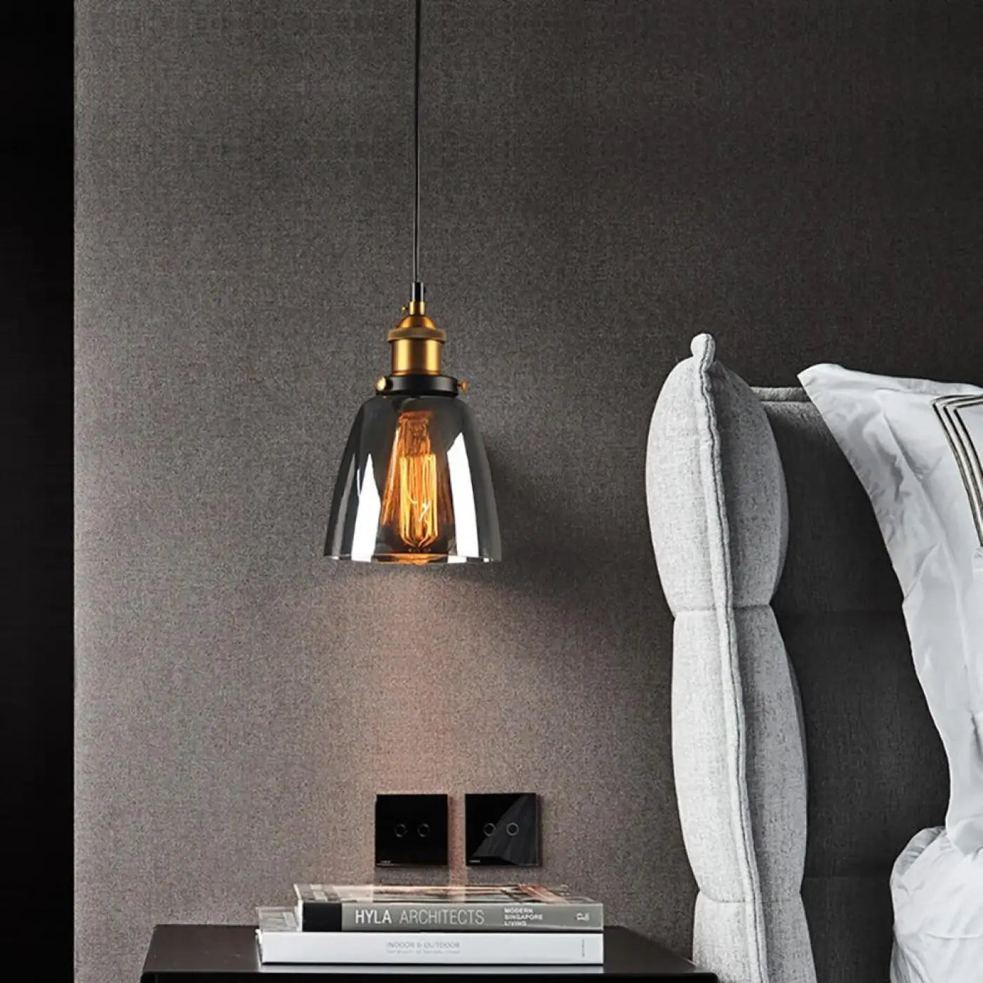 Smoked Glass Pendant Light (Tinted Finish)
