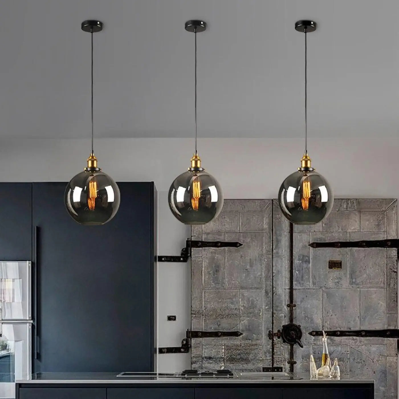 Smoked Glass Pendant Light (Tinted Finish)