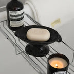 Smooth Ceramic Dual-Handle Oval Catchall Tray