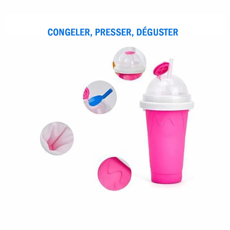 Smoothie Cups Double Silicone Quick Freeze Kid Friendly