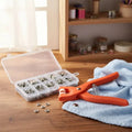 Snap Button Pliers Ergonomic Spring-Action & Storage Box