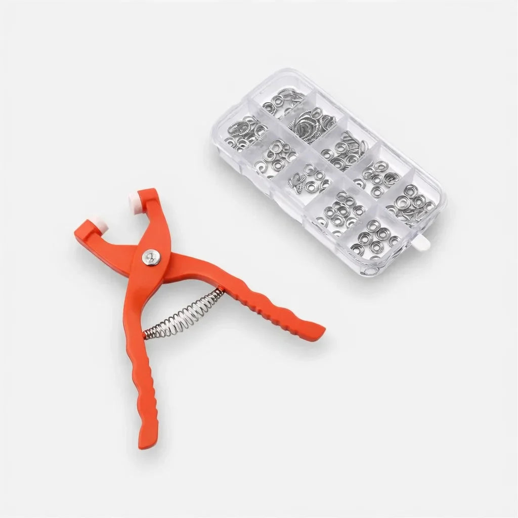 Snap Button Pliers Ergonomic Spring-Action & Storage Box