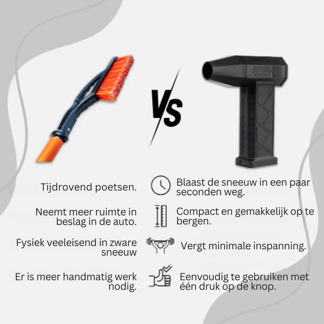 Snow Brush Turbo USB Rechargeable Paint-Safe