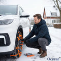 Snow Chains Studded Tool-Free Fits 6.5–10.5 Inch Tires
