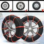 Snow Chains Studded Tool-Free Fits 6.5–10.5 Inch Tires